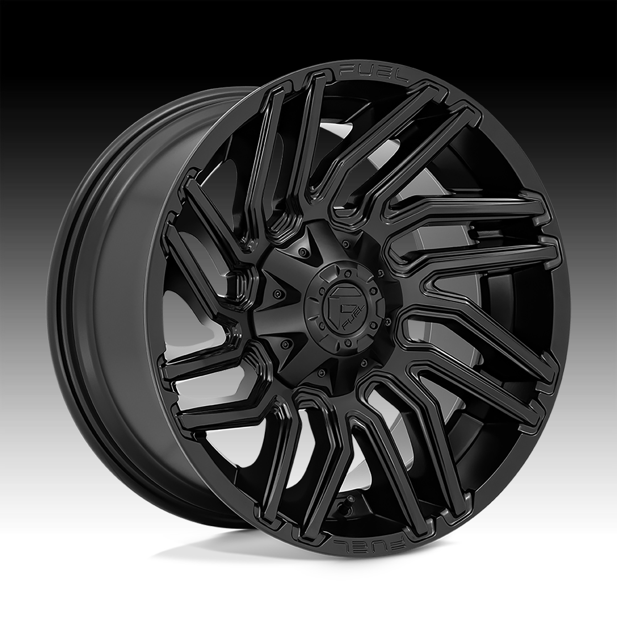 Fuel Typhoon D775 Matte Black Custom Truck Wheels D775 / Typhoon